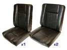 Front Seat Set (3 seats) Deluxe Black - LL1409DELUXEBP - Britpart